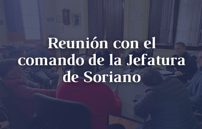 Reunión con el comando de la Jefatura de Soriano