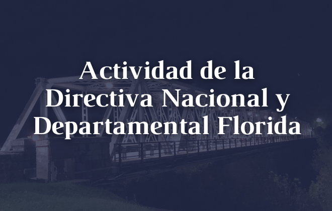 Actividad de la Directiva Nacional y Departamental Florida