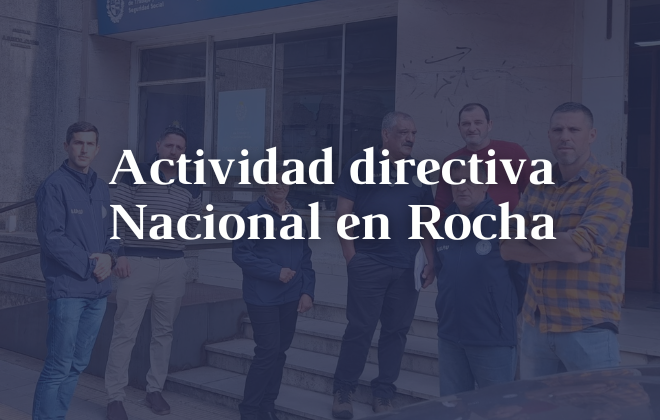 Actividad directiva Nacional en Rocha