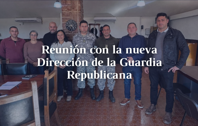 Reunión con la nueva Dirección de la Guardia Republicana